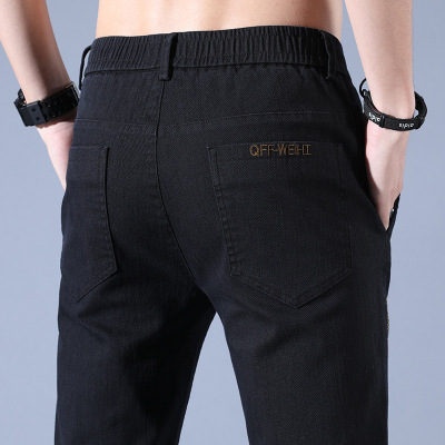 新款牛仔裤男潮牌直筒长裤子2021年春夏季薄韩版潮流修身休闲裤男裤