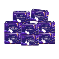 洁婷夜用卫生巾420透气甜睡防侧漏护围棉柔组合32片姨妈巾