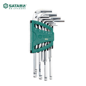 世达(SATA) 09112 加长球头内六角扳手组套