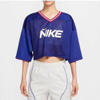 NIKE耐克短袖T恤运动休闲舒适透气V领女装HF6288-455 D