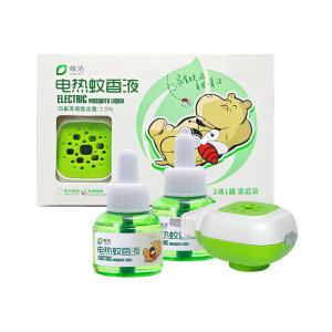 皎洁 电热蚊香液 2液1器 盒