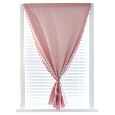 全遮光窗帘布 2019新款免打孔安装 魔术贴粘贴式少女遮阳北欧简约