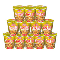 日清(NISSIN) 方便面组合装 杯面泡面快餐面 虾仁风味12杯整箱装