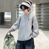 男童毛衣秋冬款新款男孩冬装儿童帅气中大童加厚冬季针织上衣