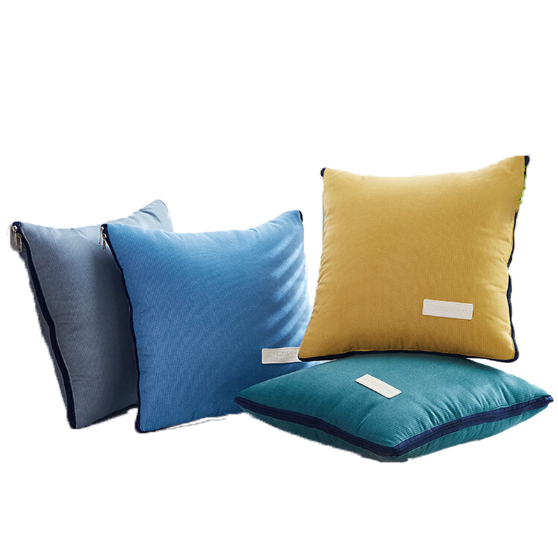 天琴抱枕被100*150柔软舒适生态羊绒TQ-J51(颜色随机)