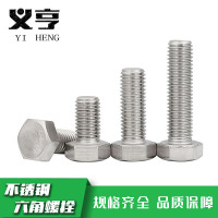 义亨 不锈钢六角螺栓 M10*60 个