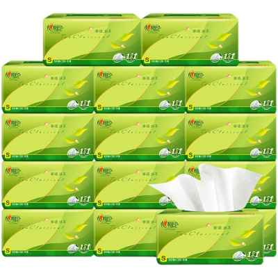 心相印 茶语丝享100抽30包三层塑装纸抽纸 DT15100(箱装) 单位:箱