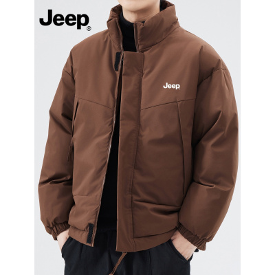 Jeep吉普棉衣外套男士加厚面包服2025年冬季新款保暖休闲棉服男装