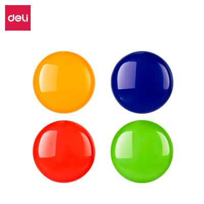 得力8726磁钉Ф40mm 混色 24粒/筒