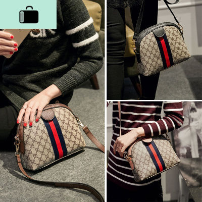 2020新款包包韩版ins贝壳撞色简约百搭港风斜挎包女复古单肩小包NEW LAKE女斜挎包