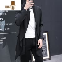 YANXU2023夏季防晒服男士夹克超薄款透气中长款披风外套潮流户外皮肤衣