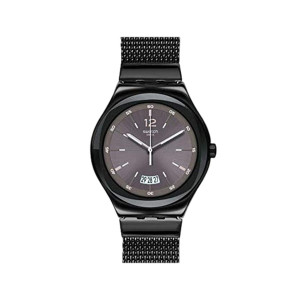 Swatch斯沃琪瑞士手表男女表金属复古简约石英腕表