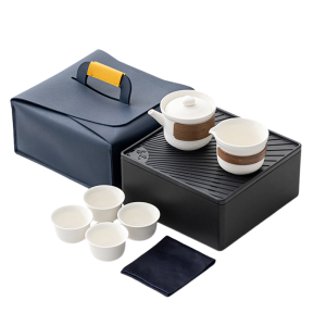 卫未来 便携式茶具旅行茶具套装 极川白 套