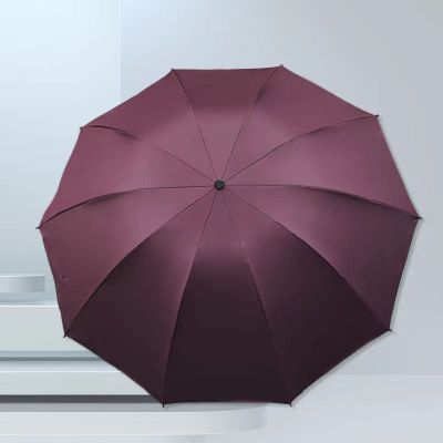 老房太太 雨伞 10骨三折 晴雨伞 黑胶遮阳伞 折叠太阳伞 颜色可备注 L315/把