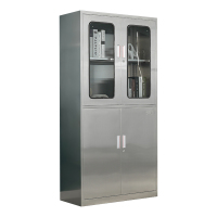 汉诺鑫威不锈钢文件柜档案柜资料柜器械柜储物柜仪器柜201全不锈钢等器柜