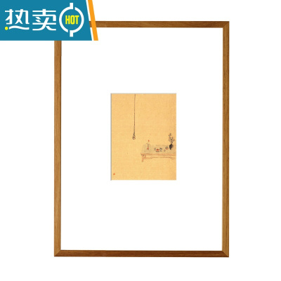敬平柚木m裱画框装裱实木国画相框定制木框照片打印加框挂墙字画大 加卡纸(请备注开孔尺寸) 建议咨询客服 内尺寸40*50