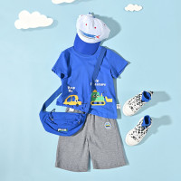 [1件3折]铅笔俱乐部童装2025夏装新款男小童短裤儿童五分裤子宝宝针织中裤