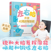 [正版图书]左右脑开发40周启智胎教 胎教全脑开发幼儿园趣味益智游戏启蒙小班左右脑潜能阶梯数学游戏图画捉迷藏逻辑智力早教