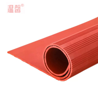 温馨 绝缘垫 红色条纹10mm*1m*5m 卷