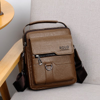 男士斜挎包欧美PU皮复古单肩包斜跨包休闲手提包旅行背包男款