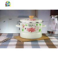 加厚搪瓷蒸锅大号加高二层蒸锅汤锅家用炖锅高锅电磁炉 FENGHOU 30cm蓝色淑女兔蒸锅 30cm