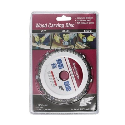 BONJEAN4.5英寸 木材开锯片 木工链条盘切割片角磨链盘 角磨机用链条盘 4.5英寸紫色纸卡装