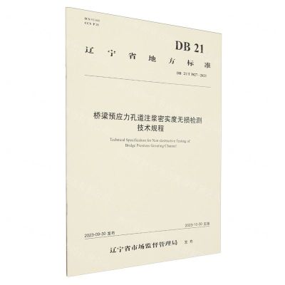 [N]桥梁预应力孔道注浆密实度无损检测技术规程(DB21T3827-2023)/辽宁省地方标准-151144621
