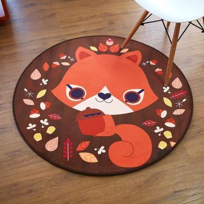 美帮汇圆形地毯创意客厅书房茶几卧室吊篮藤椅垫电脑转椅地垫