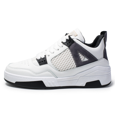 Amengze艾梦哲复古皮革中帮男鞋款2019新款运动鞋休闲跑步鞋