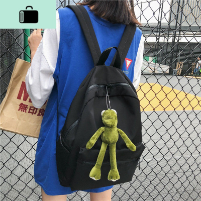 书包女学生韩版初中网红长腿蛙双肩包女高中校园原宿大学生背包女NEW LAKE