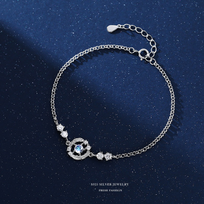 鑫铂尼XINPLANE925纯银手链情侣款防过敏工艺精湛时尚简约设计