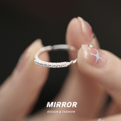 925纯银时尚个性戒指女指环尾戒小众配饰简约韩国网红送女朋友老婆情人节七夕生日礼物