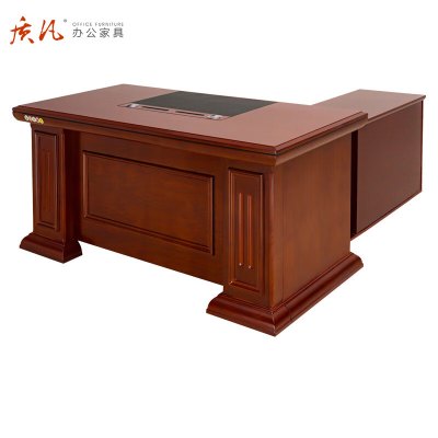 质凡办公桌1.8米老板桌班台单位办公室主管经理总裁桌