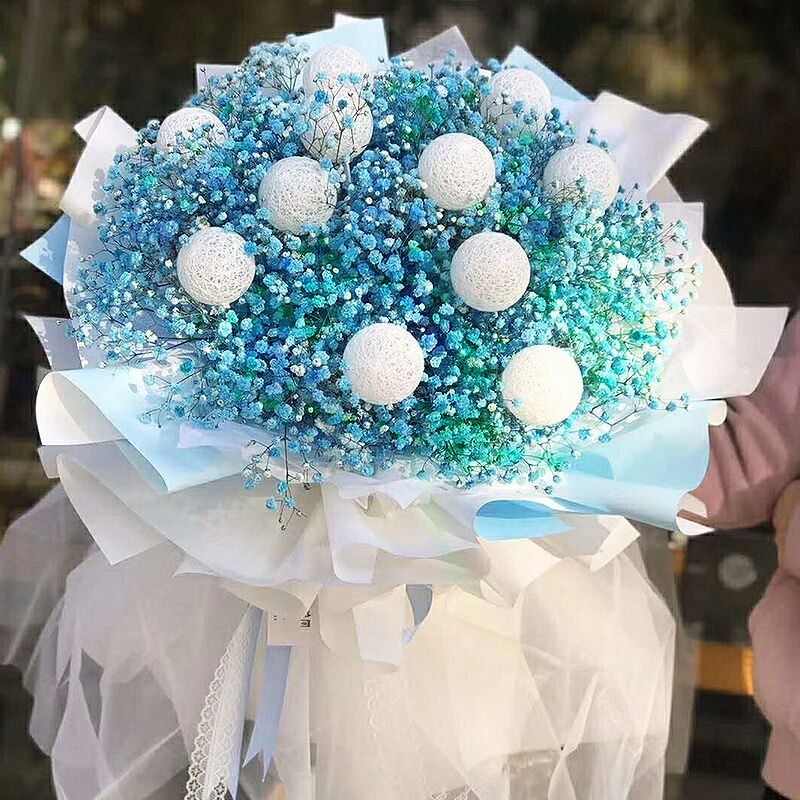 满天星干花超大diy网红花束送男女朋友闺蜜生日礼物速递同城 fenghou