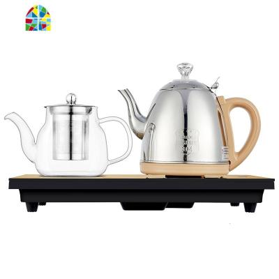 全自动底部上水电热水壶功夫茶烧水壶泡茶专用手柄抽水式保温一体 FENGHOU 搭配304不锈钢水壶[保温款]