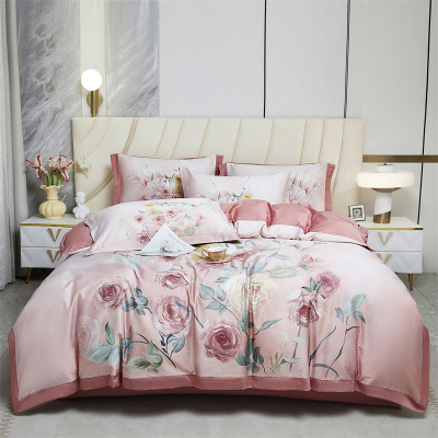 唐纳家纺 新国风四件套-心醉如烟 200*230CM- TN-KT24056