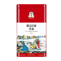 正官庄红参切片原物模压无蔗糖蒸制浓郁参味片片精华150g