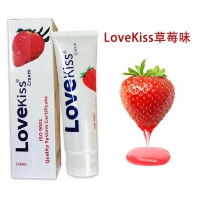 吉祥小炮口娇lovekiss夫妻房事推油樱桃口胶润滑液QW5只100ML草莓味