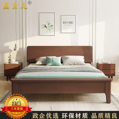 鑫金虎 实木简约时尚主卧单人床 1210*2180*900mm