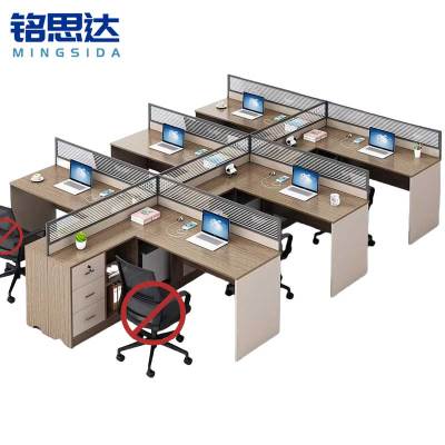 铭思达屏风工位六人位张