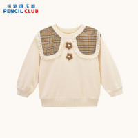 [1件3折]铅笔俱乐部童装2025年秋装新款女小童卫衣儿童甜美T恤宝宝学院风上衣