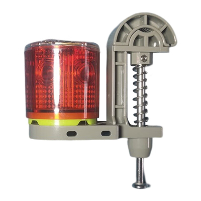 华燏HY-BZD1031 3W IP65 DC5.2V 5000K红色 单头太阳能警示灯 1.00 盏/台 红黑色