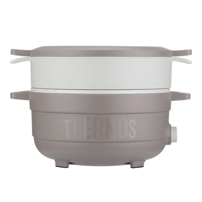 膳魔師电火锅3L两档控温不粘涂层防糊易清洗EHA-4332A