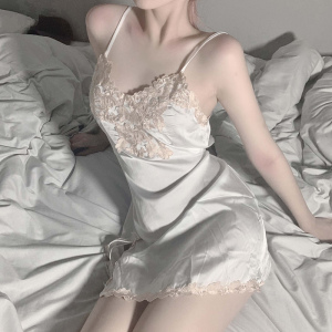 长夜漫漫情趣内衣女 性感透明家居内衣吊带情趣睡衣睡裙套装1014