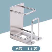 不锈钢牙刷置物架吸壁式免打孔刷牙杯漱口杯卫生间壁挂电动架挂墙 三维工匠 不锈钢牙具架[B款1个装+白灰杯]牙刷架