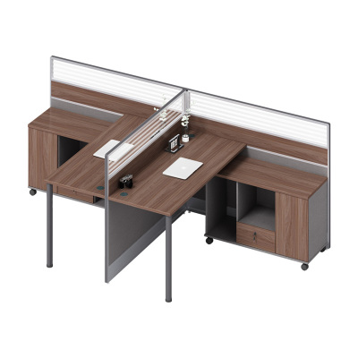 科朔 办公桌职员桌 员工桌 板式屏风班台桌 两人位 KS-06L3016