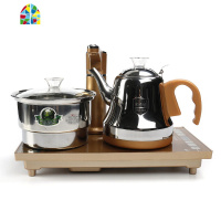 防烫全自动上水电热烧水壶自动加水茶具不锈钢智能家用电磁泡茶炉 FENGHOU 金黄色37×20全自动灶金