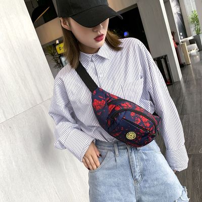 新款时尚女士腰包男士胸包女斜挎包大容量户外多层手机包零钱包