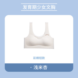 女童背心发育期少女小内衣纯棉女童小学生女孩长款儿童文胸