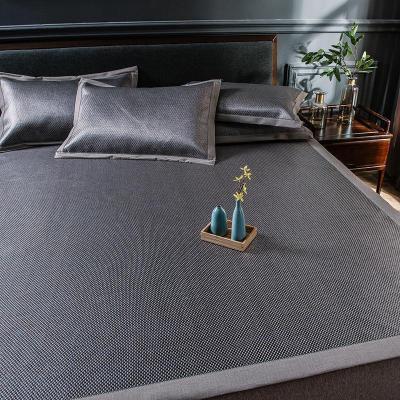 美帮汇夏季冰藤凉席三件套1.2m单人学生宿舍夏天席子1.5米可折叠空调席